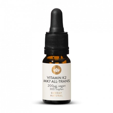 Vitamin K2 Mk7 200µg all trans Vegan 300 Tropfen Hochdosiert