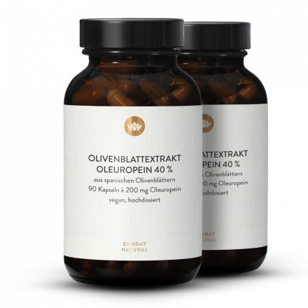Olivenblattextrakt Kapseln, Oleuropein 40%