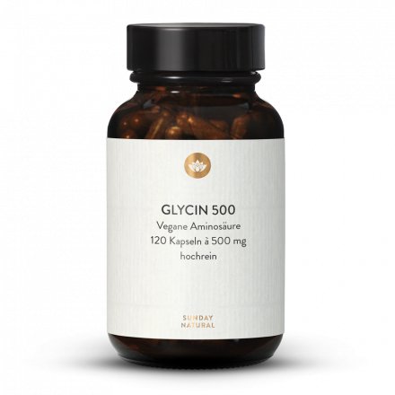 Glycin 500 Kapseln Hochrein, Vegan