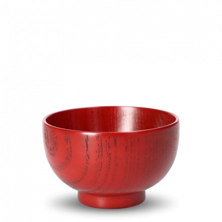Holzschale Kyōgata Rot
