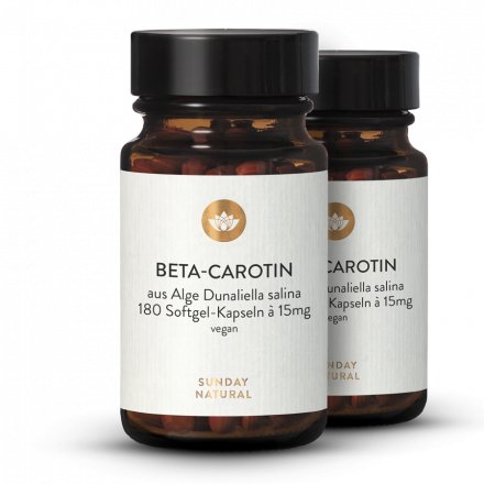 Beta-Carotin 15mg Softgel Kapseln