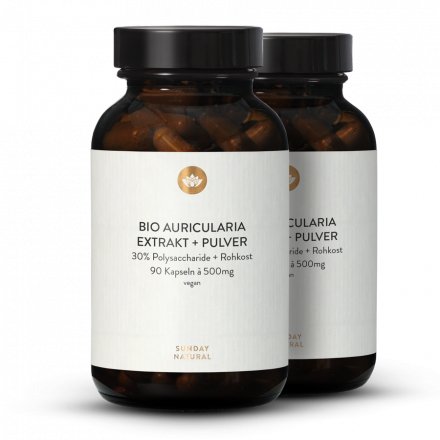 Bio Auricularia Extrakt + Pulver Kapseln