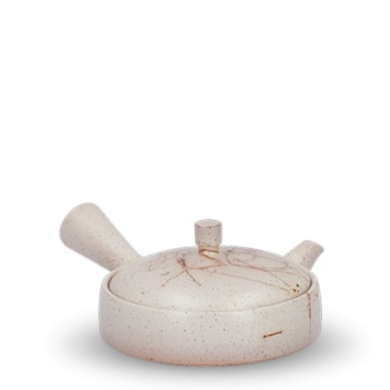 Kyusu Tokoname Jinshu Mogake Hira Beige M