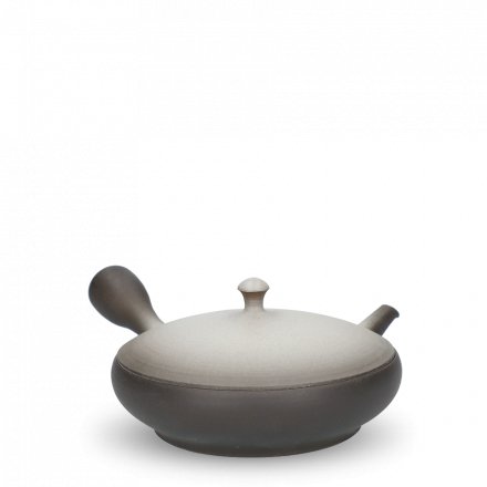 Kyusu Tokoname Junzo Maekawa Bokashi Black White