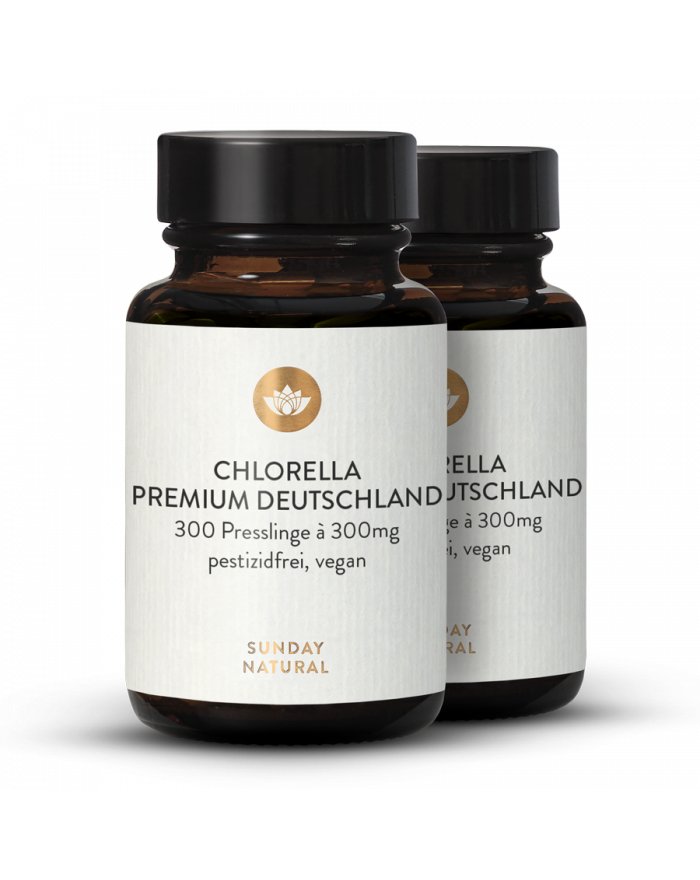 Premium Chlorella Alge aus Japan und Indien vegan ohne Zusätze